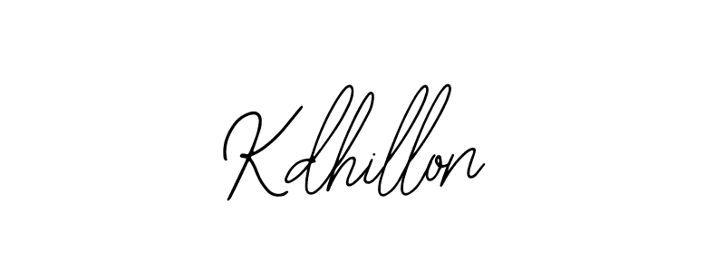 Design your own signature with our free online signature maker. With this signature software, you can create a handwritten (Bearetta-2O07w) signature for name Kdhillon. Kdhillon signature style 12 images and pictures png