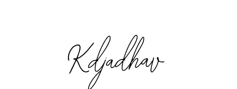 How to make Kdjadhav name signature. Use Bearetta-2O07w style for creating short signs online. This is the latest handwritten sign. Kdjadhav signature style 12 images and pictures png