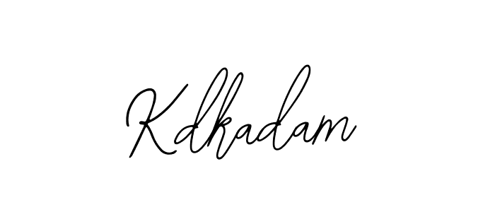 Make a beautiful signature design for name Kdkadam. Use this online signature maker to create a handwritten signature for free. Kdkadam signature style 12 images and pictures png