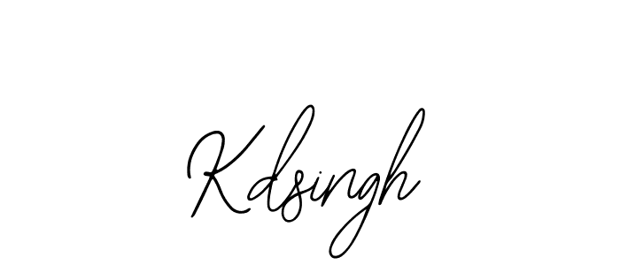 Design your own signature with our free online signature maker. With this signature software, you can create a handwritten (Bearetta-2O07w) signature for name Kdsingh. Kdsingh signature style 12 images and pictures png