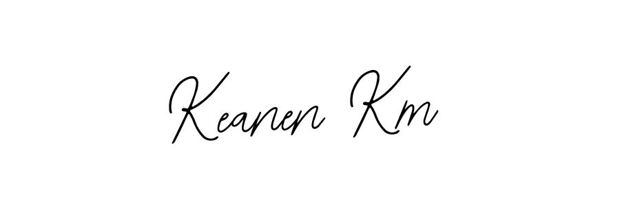 Design your own signature with our free online signature maker. With this signature software, you can create a handwritten (Bearetta-2O07w) signature for name Keanen Km. Keanen Km signature style 12 images and pictures png