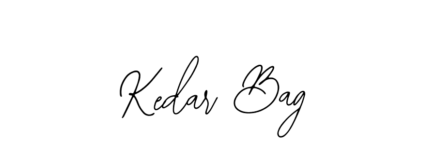 How to make Kedar Bag name signature. Use Bearetta-2O07w style for creating short signs online. This is the latest handwritten sign. Kedar Bag signature style 12 images and pictures png