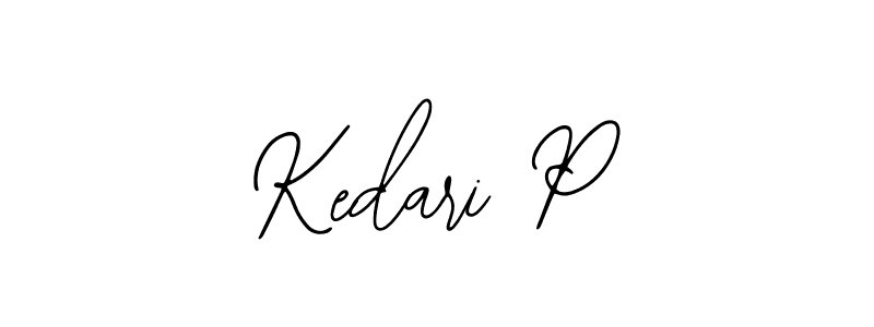 Create a beautiful signature design for name Kedari P. With this signature (Bearetta-2O07w) fonts, you can make a handwritten signature for free. Kedari P signature style 12 images and pictures png