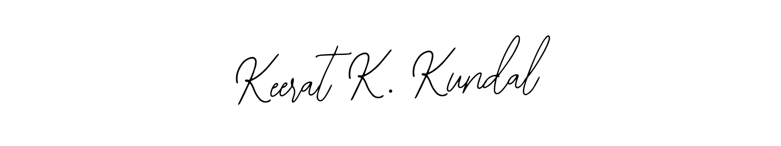Create a beautiful signature design for name Keerat K. Kundal. With this signature (Bearetta-2O07w) fonts, you can make a handwritten signature for free. Keerat K. Kundal signature style 12 images and pictures png