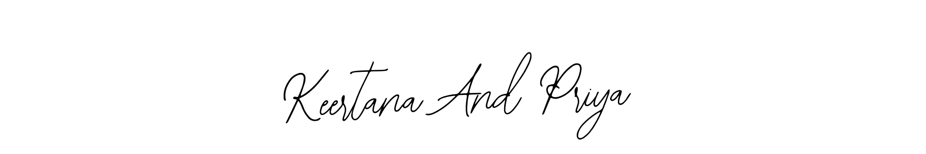 How to Draw Keertana And Priya signature style? Bearetta-2O07w is a latest design signature styles for name Keertana And Priya. Keertana And Priya signature style 12 images and pictures png