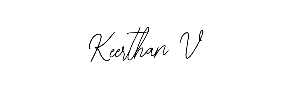 Make a beautiful signature design for name Keerthan V. With this signature (Bearetta-2O07w) style, you can create a handwritten signature for free. Keerthan V signature style 12 images and pictures png