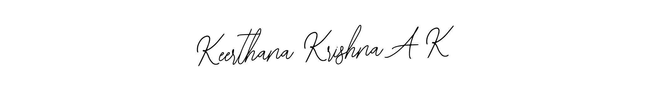 Use a signature maker to create a handwritten signature online. With this signature software, you can design (Bearetta-2O07w) your own signature for name Keerthana Krishna A K. Keerthana Krishna A K signature style 12 images and pictures png