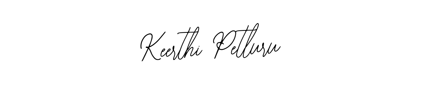 You should practise on your own different ways (Bearetta-2O07w) to write your name (Keerthi Petluru) in signature. don't let someone else do it for you. Keerthi Petluru signature style 12 images and pictures png