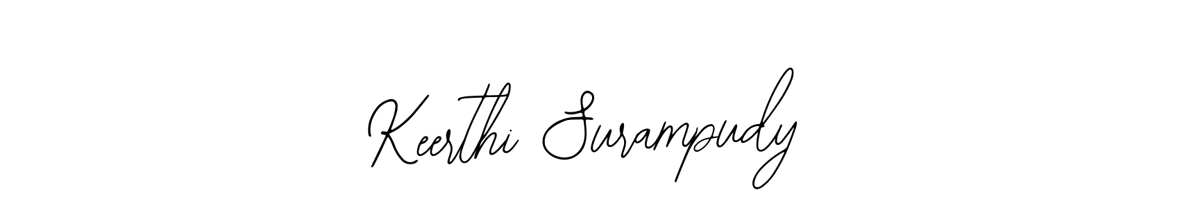 How to make Keerthi Surampudy name signature. Use Bearetta-2O07w style for creating short signs online. This is the latest handwritten sign. Keerthi Surampudy signature style 12 images and pictures png