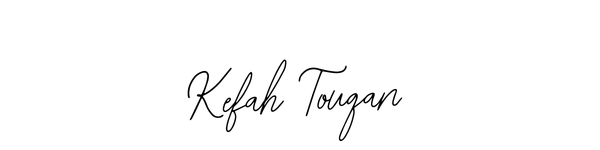 How to make Kefah Touqan name signature. Use Bearetta-2O07w style for creating short signs online. This is the latest handwritten sign. Kefah Touqan signature style 12 images and pictures png