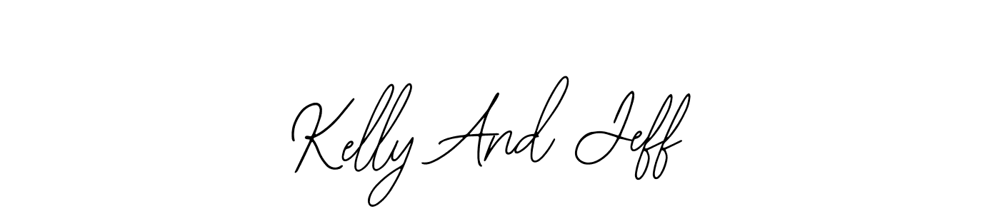 The best way (Bearetta-2O07w) to make a short signature is to pick only two or three words in your name. The name Kelly And Jeff include a total of six letters. For converting this name. Kelly And Jeff signature style 12 images and pictures png