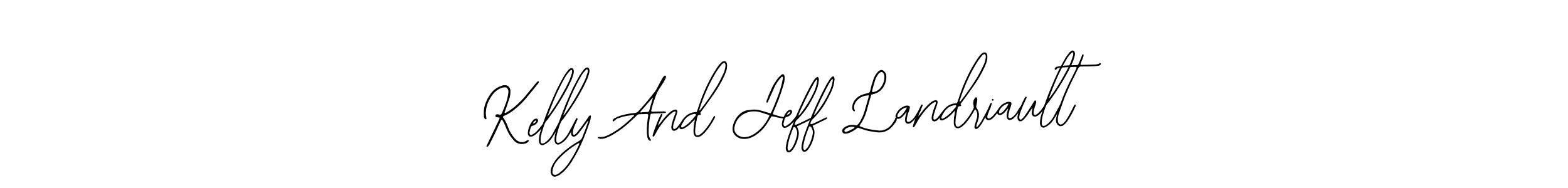 Design your own signature with our free online signature maker. With this signature software, you can create a handwritten (Bearetta-2O07w) signature for name Kelly And Jeff Landriault. Kelly And Jeff Landriault signature style 12 images and pictures png