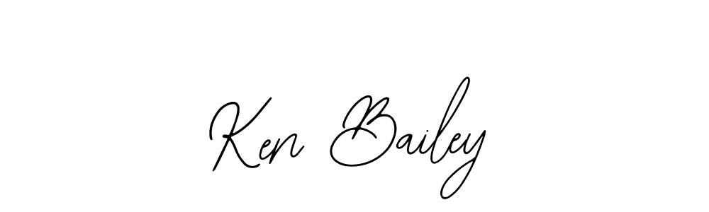 Use a signature maker to create a handwritten signature online. With this signature software, you can design (Bearetta-2O07w) your own signature for name Ken Bailey. Ken Bailey signature style 12 images and pictures png
