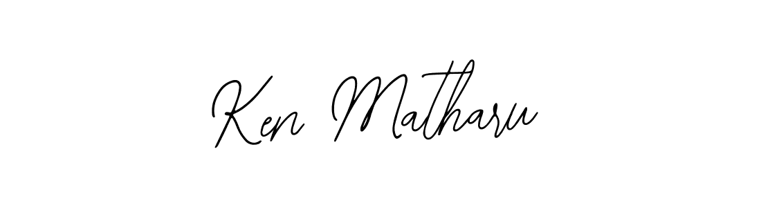 Use a signature maker to create a handwritten signature online. With this signature software, you can design (Bearetta-2O07w) your own signature for name Ken Matharu. Ken Matharu signature style 12 images and pictures png