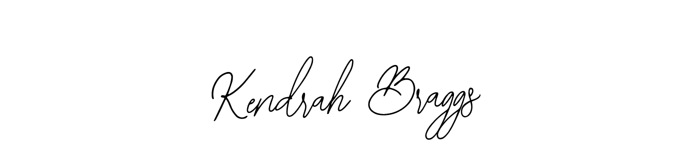 How to make Kendrah Braggs name signature. Use Bearetta-2O07w style for creating short signs online. This is the latest handwritten sign. Kendrah Braggs signature style 12 images and pictures png