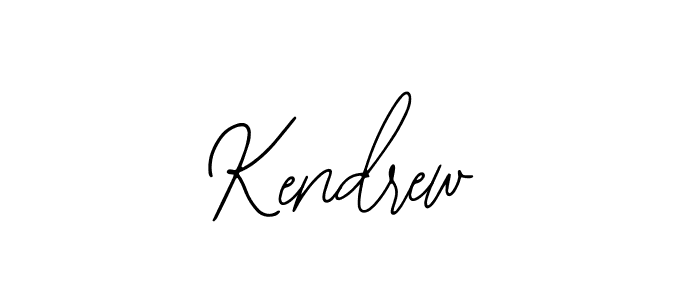 How to make Kendrew signature? Bearetta-2O07w is a professional autograph style. Create handwritten signature for Kendrew name. Kendrew signature style 12 images and pictures png