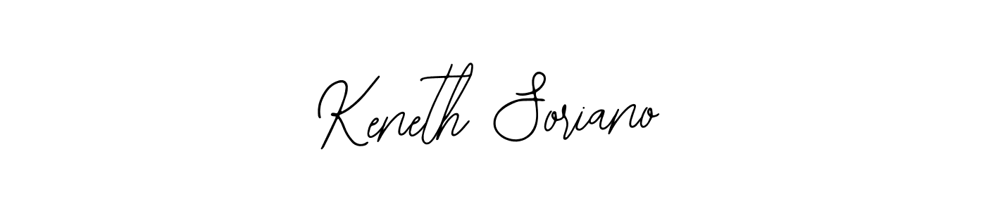 Use a signature maker to create a handwritten signature online. With this signature software, you can design (Bearetta-2O07w) your own signature for name Keneth Soriano. Keneth Soriano signature style 12 images and pictures png