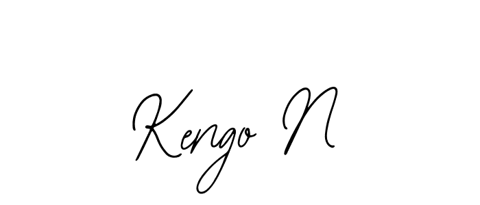 Design your own signature with our free online signature maker. With this signature software, you can create a handwritten (Bearetta-2O07w) signature for name Kengo N. Kengo N signature style 12 images and pictures png