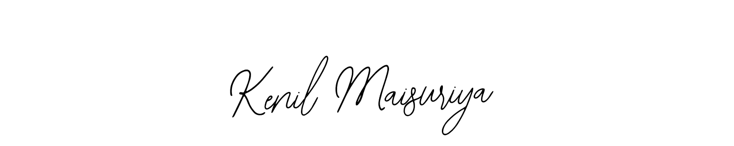 Bearetta-2O07w is a professional signature style that is perfect for those who want to add a touch of class to their signature. It is also a great choice for those who want to make their signature more unique. Get Kenil Maisuriya name to fancy signature for free. Kenil Maisuriya signature style 12 images and pictures png