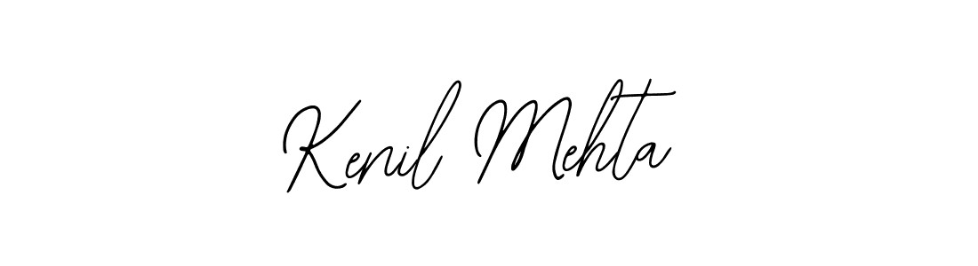 You should practise on your own different ways (Bearetta-2O07w) to write your name (Kenil Mehta) in signature. don't let someone else do it for you. Kenil Mehta signature style 12 images and pictures png