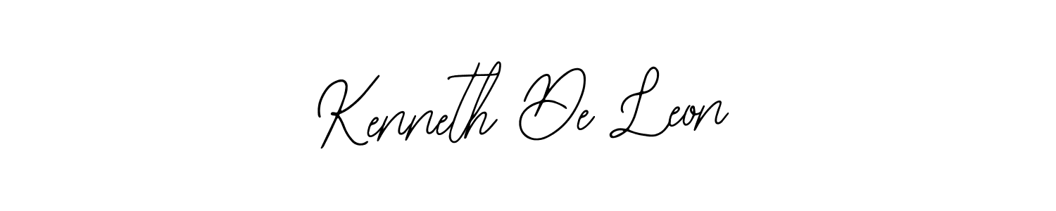 How to make Kenneth De Leon name signature. Use Bearetta-2O07w style for creating short signs online. This is the latest handwritten sign. Kenneth De Leon signature style 12 images and pictures png