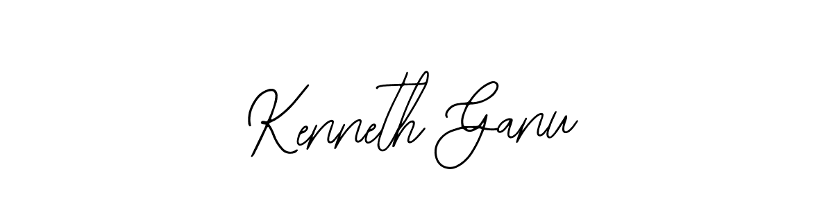 How to make Kenneth Ganu signature? Bearetta-2O07w is a professional autograph style. Create handwritten signature for Kenneth Ganu name. Kenneth Ganu signature style 12 images and pictures png