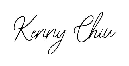 Create your official email sign-off with Kenny Chiu name in Bearetta-2O07w style. Crisp, clean, and perfectly legible across all screens. Kenny Chiu signature style 12 images and pictures png