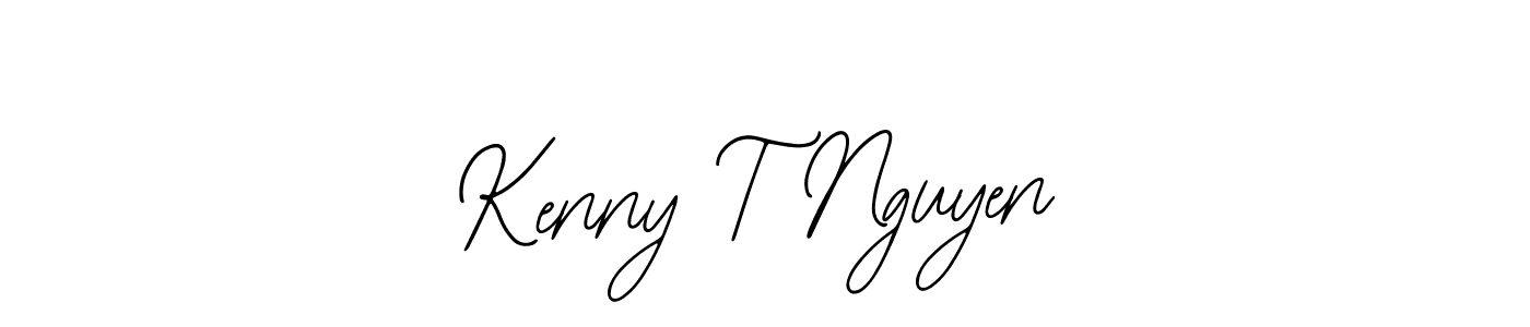 Similarly Bearetta-2O07w is the best handwritten signature design. Signature creator online .You can use it as an online autograph creator for name Kenny T Nguyen. Kenny T Nguyen signature style 12 images and pictures png