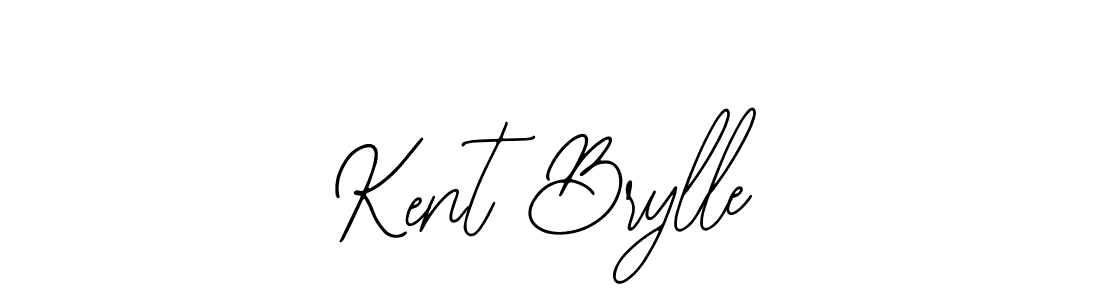 How to make Kent Brylle name signature. Use Bearetta-2O07w style for creating short signs online. This is the latest handwritten sign. Kent Brylle signature style 12 images and pictures png