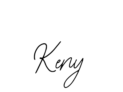 Use a signature maker to create a handwritten signature online. With this signature software, you can design (Bearetta-2O07w) your own signature for name Keny. Keny signature style 12 images and pictures png