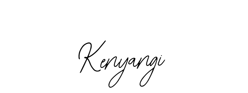 You should practise on your own different ways (Bearetta-2O07w) to write your name (Kenyangi) in signature. don't let someone else do it for you. Kenyangi signature style 12 images and pictures png