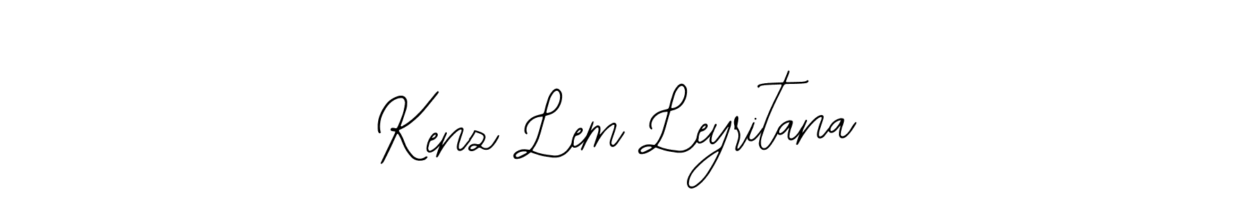 Use a signature maker to create a handwritten signature online. With this signature software, you can design (Bearetta-2O07w) your own signature for name Kenz Lem Leyritana. Kenz Lem Leyritana signature style 12 images and pictures png