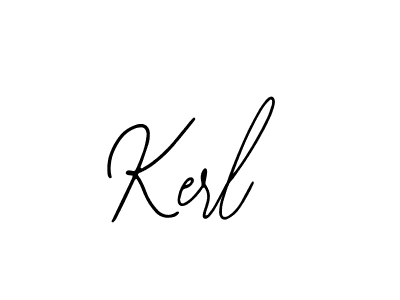 How to make Kerl name signature. Use Bearetta-2O07w style for creating short signs online. This is the latest handwritten sign. Kerl signature style 12 images and pictures png