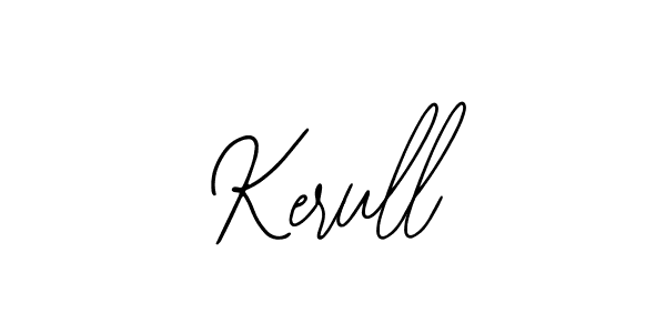 Use a signature maker to create a handwritten signature online. With this signature software, you can design (Bearetta-2O07w) your own signature for name Kerull. Kerull signature style 12 images and pictures png