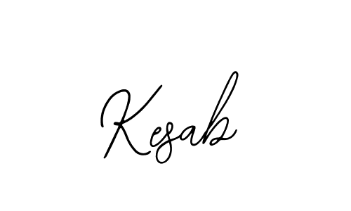 How to make Kesab name signature. Use Bearetta-2O07w style for creating short signs online. This is the latest handwritten sign. Kesab signature style 12 images and pictures png