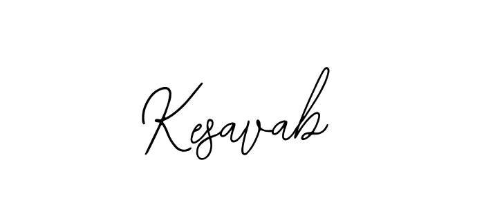 How to make Kesavab name signature. Use Bearetta-2O07w style for creating short signs online. This is the latest handwritten sign. Kesavab signature style 12 images and pictures png