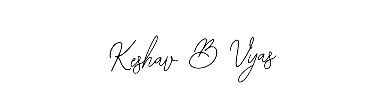 How to make Keshav B Vyas signature? Bearetta-2O07w is a professional autograph style. Create handwritten signature for Keshav B Vyas name. Keshav B Vyas signature style 12 images and pictures png
