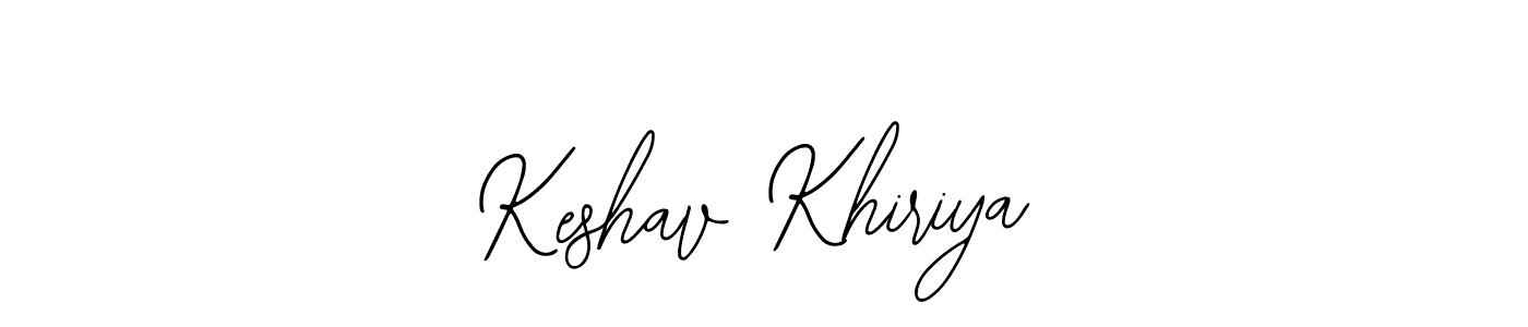 The best way (Bearetta-2O07w) to make a short signature is to pick only two or three words in your name. The name Keshav Khiriya include a total of six letters. For converting this name. Keshav Khiriya signature style 12 images and pictures png