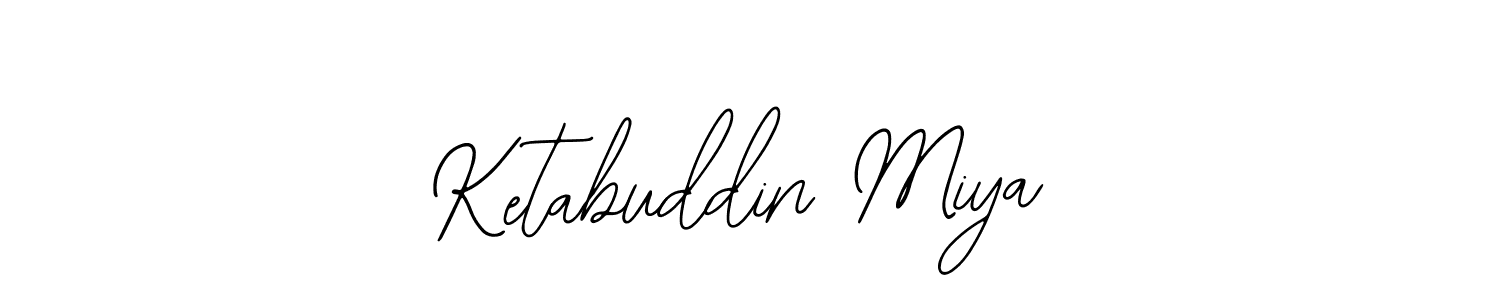 The best way (Bearetta-2O07w) to make a short signature is to pick only two or three words in your name. The name Ketabuddin Miya include a total of six letters. For converting this name. Ketabuddin Miya signature style 12 images and pictures png