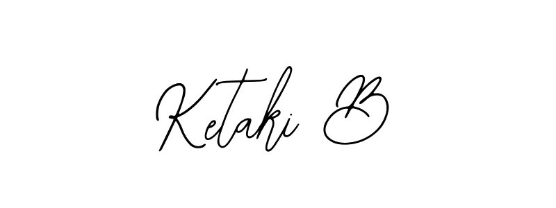 if you are searching for the best signature style for your name Ketaki B. so please give up your signature search. here we have designed multiple signature styles  using Bearetta-2O07w. Ketaki B signature style 12 images and pictures png