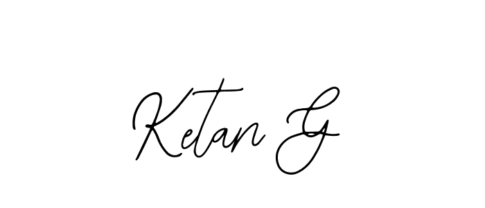 How to make Ketan G signature? Bearetta-2O07w is a professional autograph style. Create handwritten signature for Ketan G name. Ketan G signature style 12 images and pictures png