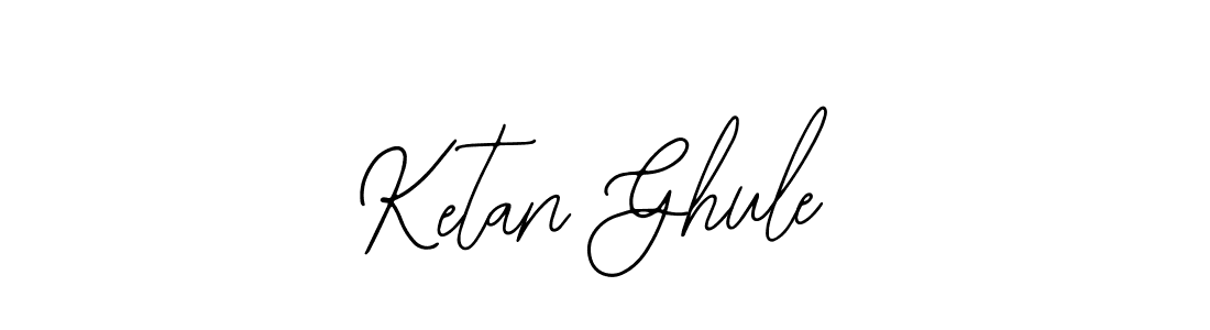 Design your own signature with our free online signature maker. With this signature software, you can create a handwritten (Bearetta-2O07w) signature for name Ketan Ghule. Ketan Ghule signature style 12 images and pictures png