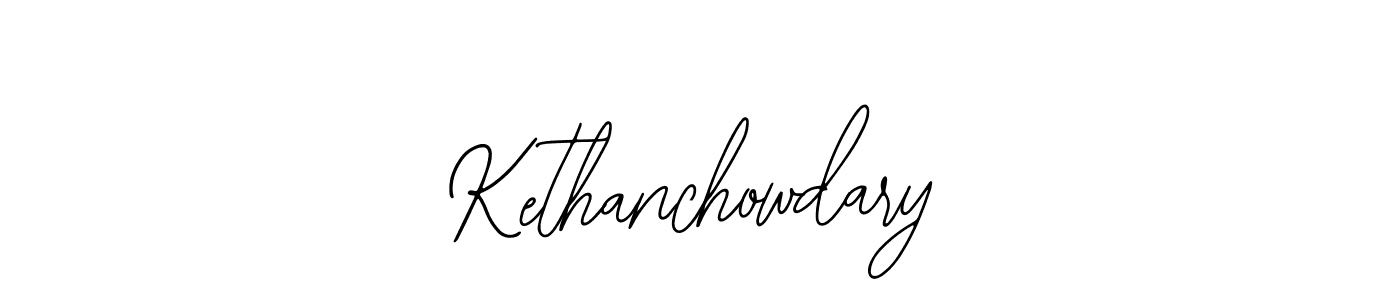 How to Draw Kethanchowdary signature style? Bearetta-2O07w is a latest design signature styles for name Kethanchowdary. Kethanchowdary signature style 12 images and pictures png