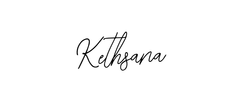 How to make Kethsana name signature. Use Bearetta-2O07w style for creating short signs online. This is the latest handwritten sign. Kethsana signature style 12 images and pictures png