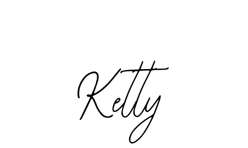 How to make Ketty name signature. Use Bearetta-2O07w style for creating short signs online. This is the latest handwritten sign. Ketty signature style 12 images and pictures png