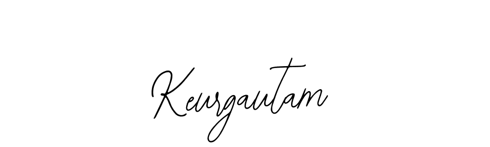 How to make Keurgautam name signature. Use Bearetta-2O07w style for creating short signs online. This is the latest handwritten sign. Keurgautam signature style 12 images and pictures png