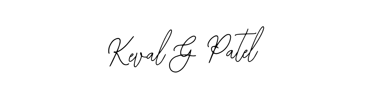 Design your own signature with our free online signature maker. With this signature software, you can create a handwritten (Bearetta-2O07w) signature for name Keval G Patel. Keval G Patel signature style 12 images and pictures png