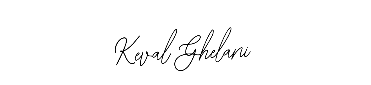 Design your own signature with our free online signature maker. With this signature software, you can create a handwritten (Bearetta-2O07w) signature for name Keval Ghelani. Keval Ghelani signature style 12 images and pictures png