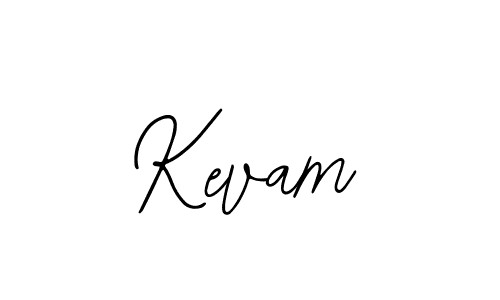 Use a signature maker to create a handwritten signature online. With this signature software, you can design (Bearetta-2O07w) your own signature for name Kevam. Kevam signature style 12 images and pictures png