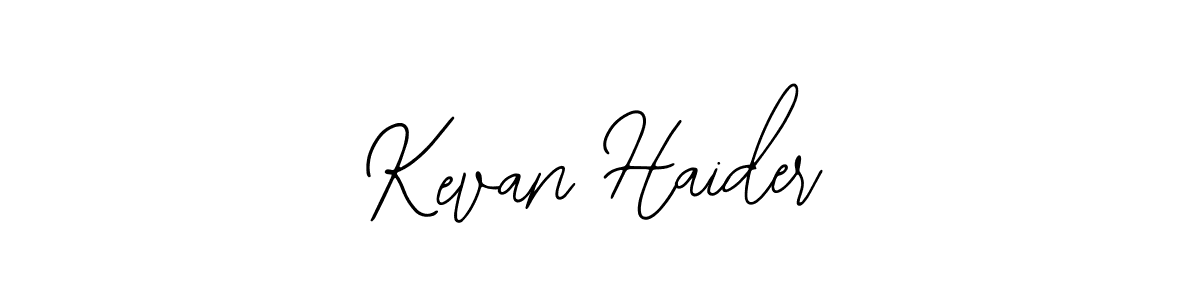 How to make Kevan Haider name signature. Use Bearetta-2O07w style for creating short signs online. This is the latest handwritten sign. Kevan Haider signature style 12 images and pictures png